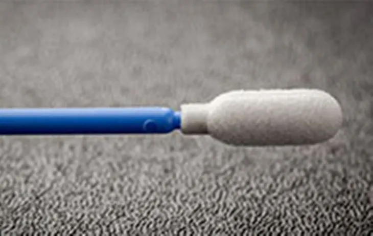 Tampony s pěnovým hrotem s modrou rukojetí